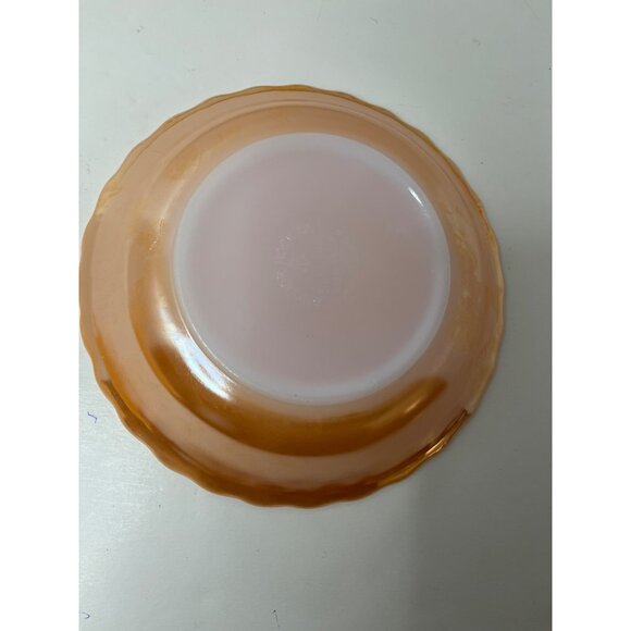 Fire King Anchor Hocking Peach Luster Vegetable-Soup Bowls, set of 3 - Picture 7 of 8